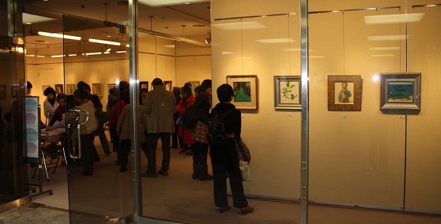 兵庫県日本画家連盟会員色紙展